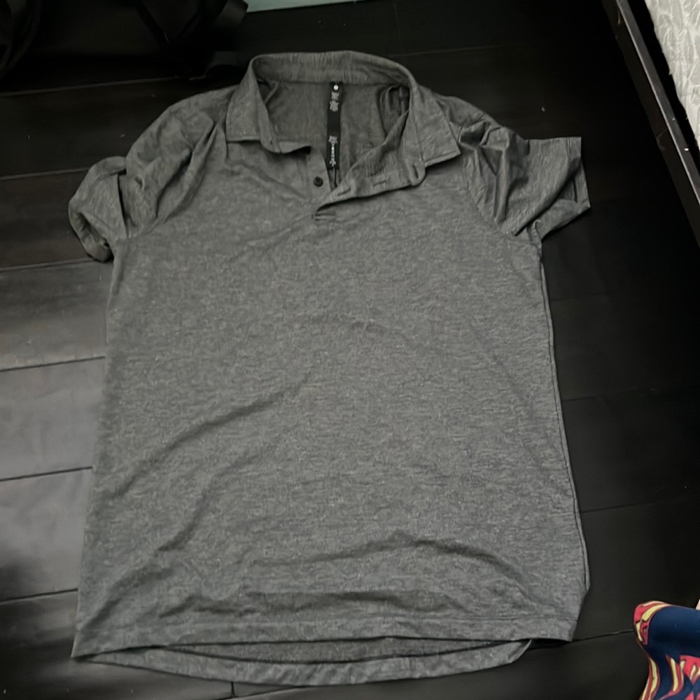 gray lululemon polo